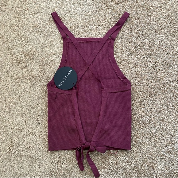 White Fox Tough Crowd Crop Raspberry - Picture 5 of 7